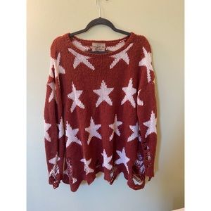 WILDFOX Orange Star Sweater - Worn once